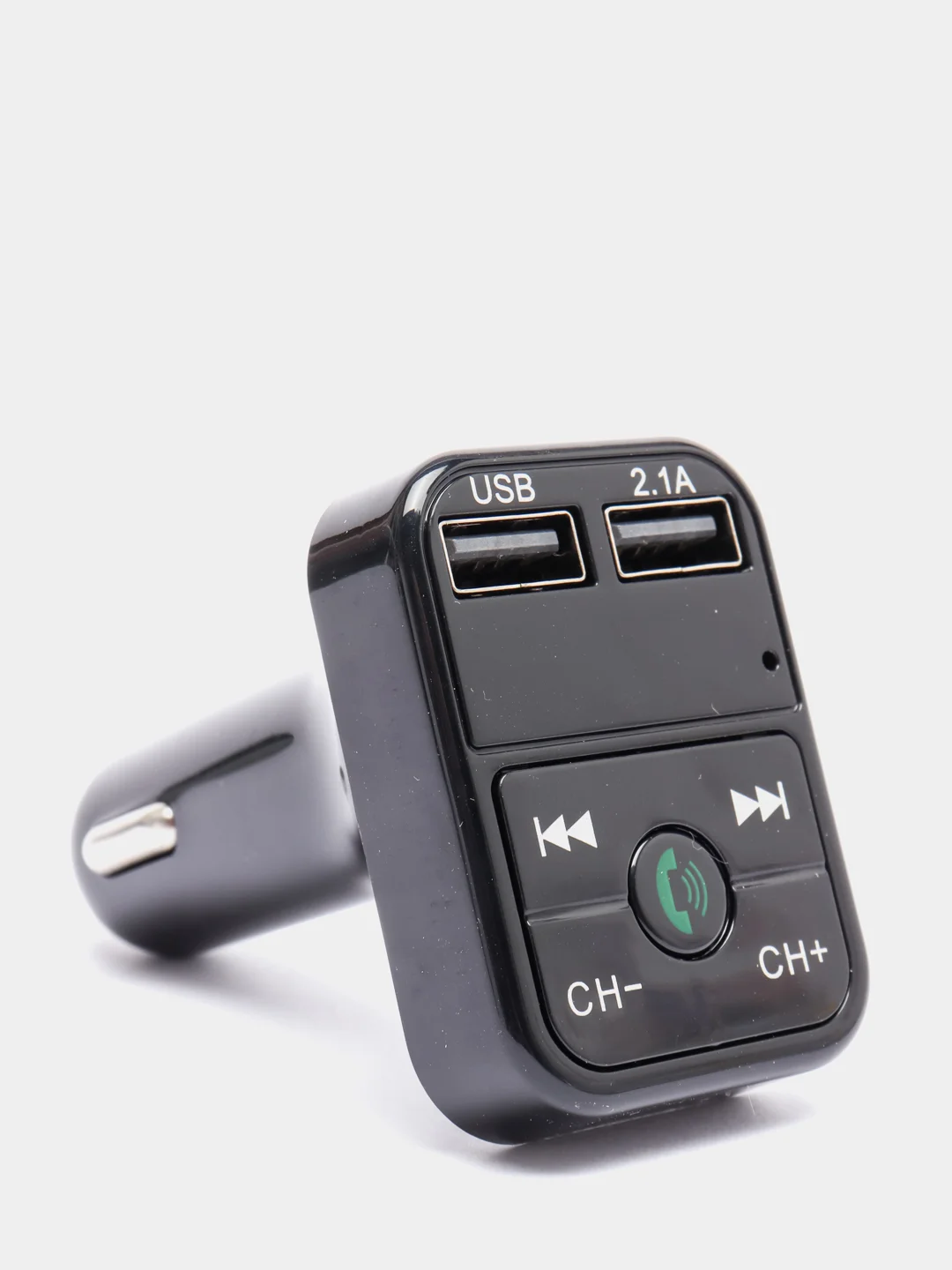 Черный fm модулятор-трансмитер Bluetooth