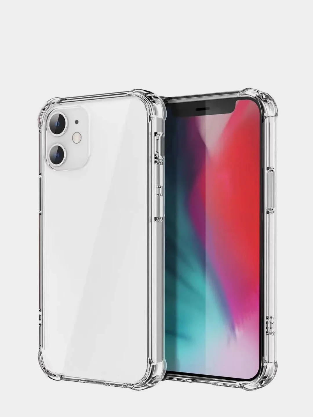Силиконовый прозрачный чехол Iphone 12, 13, 13PRO