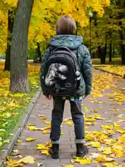 Темно-синий школьный рюкзак детский