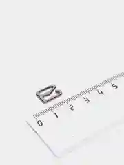 Хром крючок регулятор для бретелей бюстгальтера шир10мм, уп 10шт