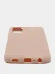 Бежевый чехол Samsung Galaxy A03s (Самсунг Галакси А03с) силиконовый, цветной, матовый