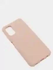 Бежевый чехол Samsung Galaxy A03s (Самсунг Галакси А03с) силиконовый, цветной, матовый