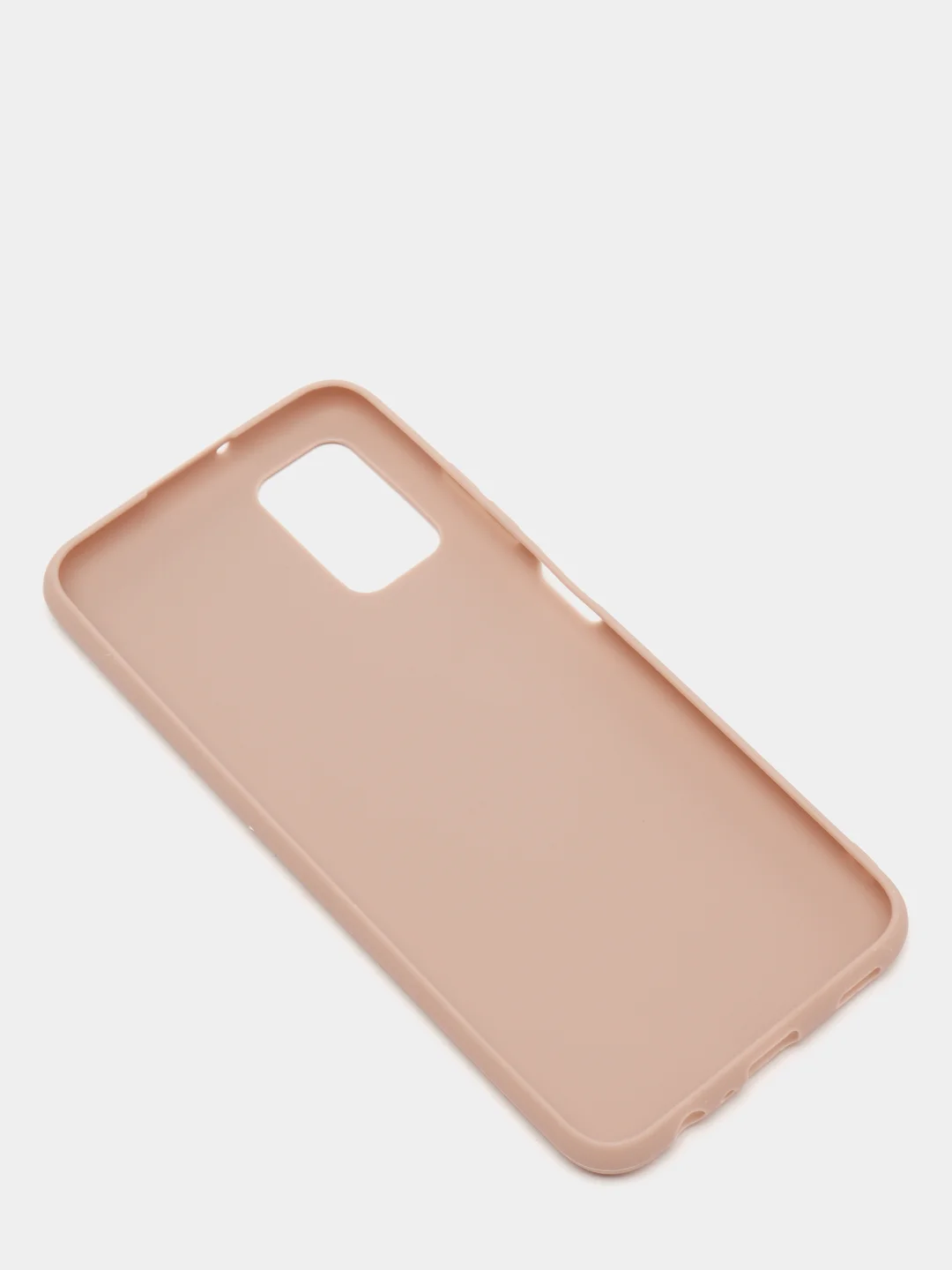 Бежевый чехол Samsung Galaxy A03s (Самсунг Галакси А03с) силиконовый, цветной, матовый