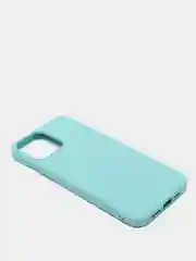 Бирюзовый чехол для iPhone 13, 13 Pro, 13 Pro Max силиконовый с микрофиброй