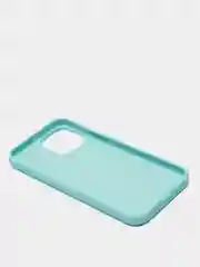 Бирюзовый чехол для iPhone 13, 13 Pro, 13 Pro Max силиконовый с микрофиброй