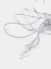 Серебряный шнур металлизированный