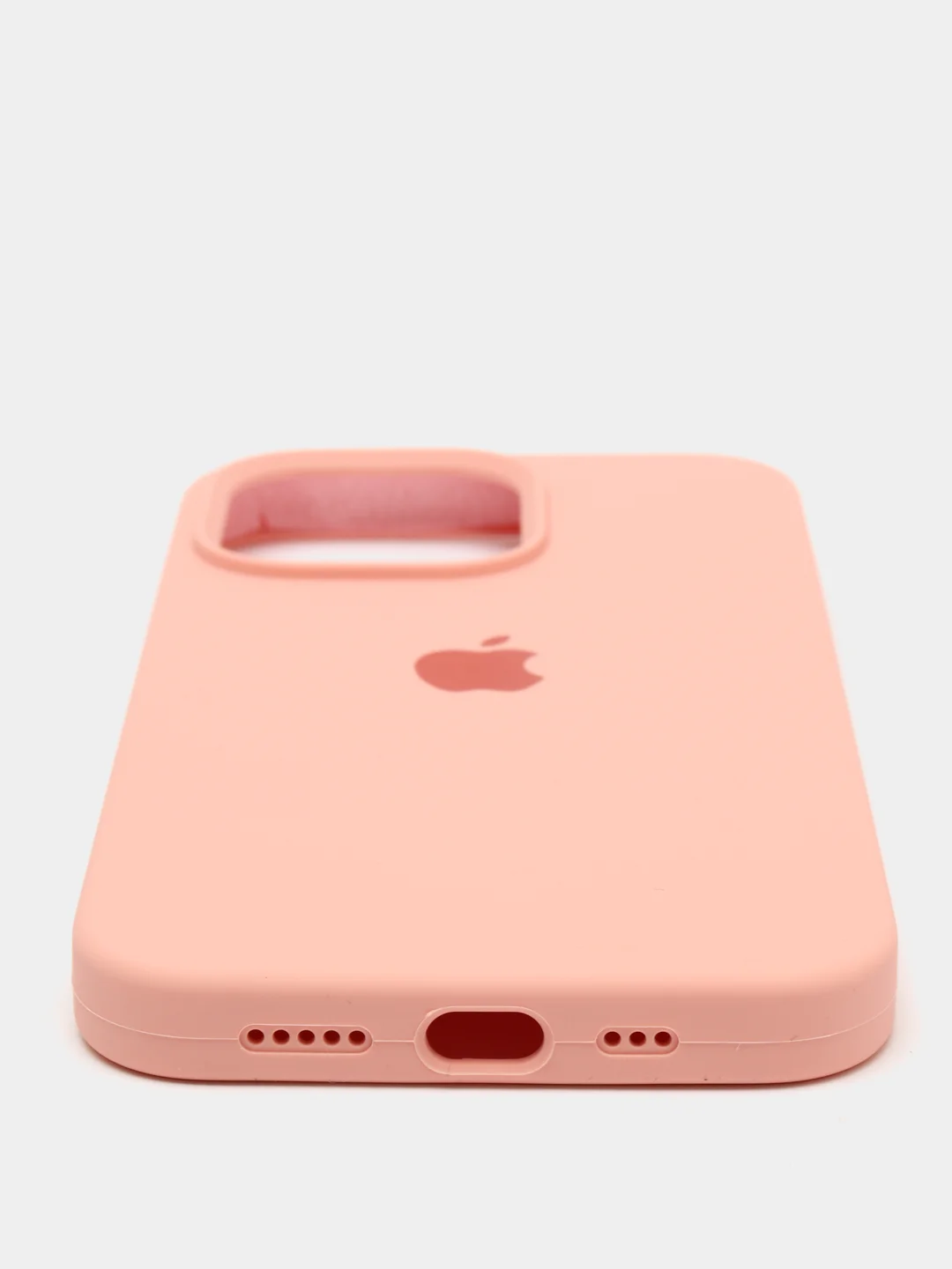 Розовый чехол Silicone Case для iPhone 13 Pro с закрытым низом