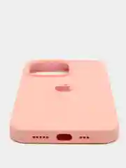 Розовый чехол Silicone Case для iPhone 13 Pro с закрытым низом