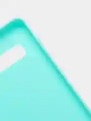 Бирюзовый чехол Samsung Galaxy S10+ / S10 Plus, Галакси С10+ / С10 Плюс, силиконовый цветной матовый