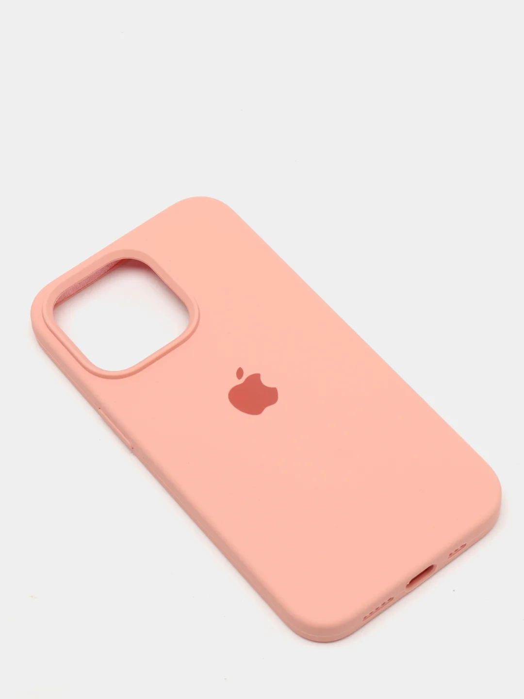 Розовый чехол Silicone Case для iPhone 13 Pro с закрытым низом