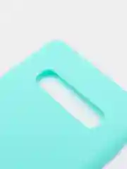 Бирюзовый чехол Samsung Galaxy S10+ / S10 Plus, Галакси С10+ / С10 Плюс, силиконовый цветной матовый