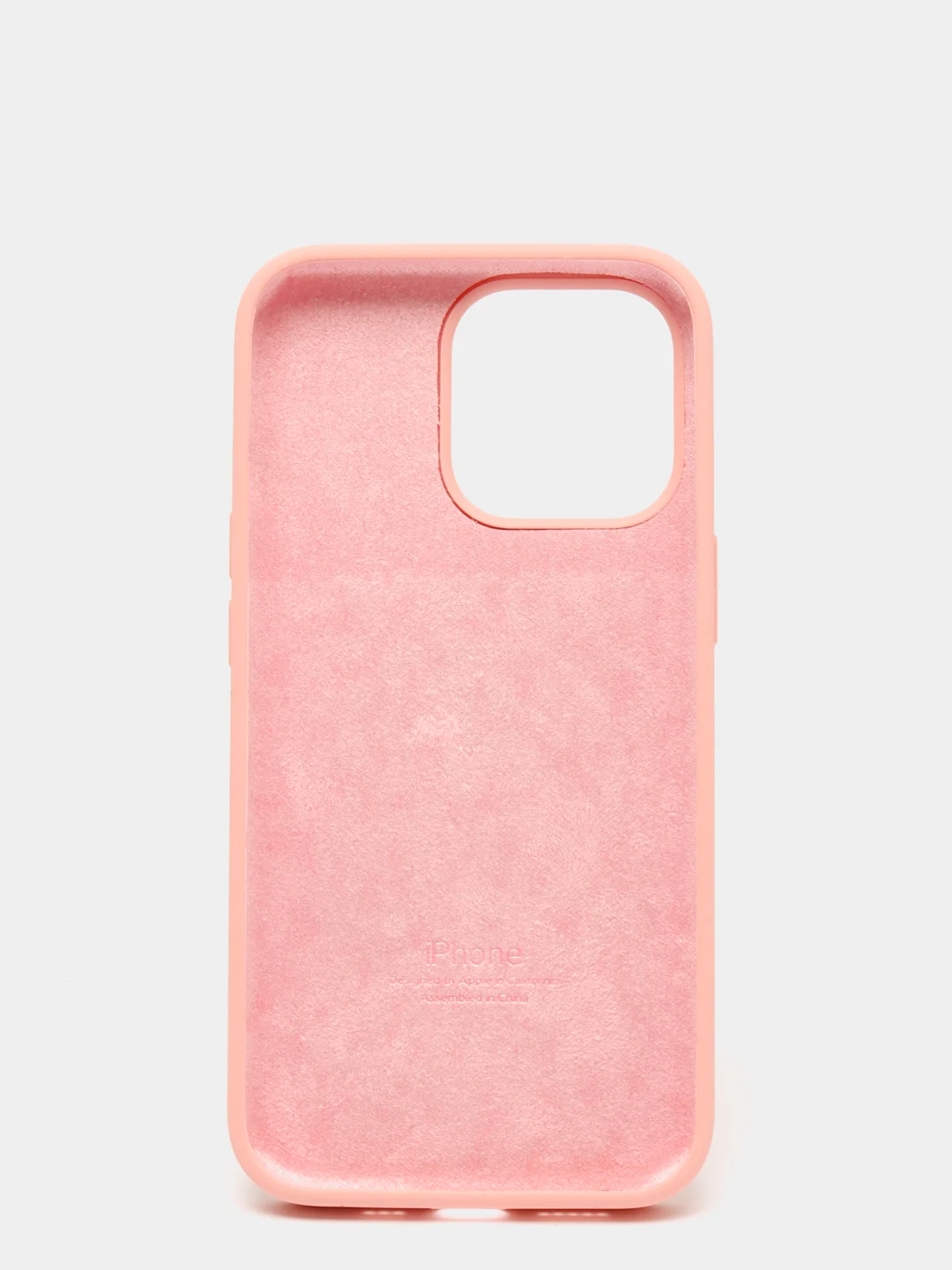 Розовый чехол Silicone Case для iPhone 13 Pro с закрытым низом