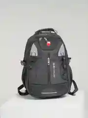 Черный рюкзак мужской с USB, чехлом, кодовым замком
