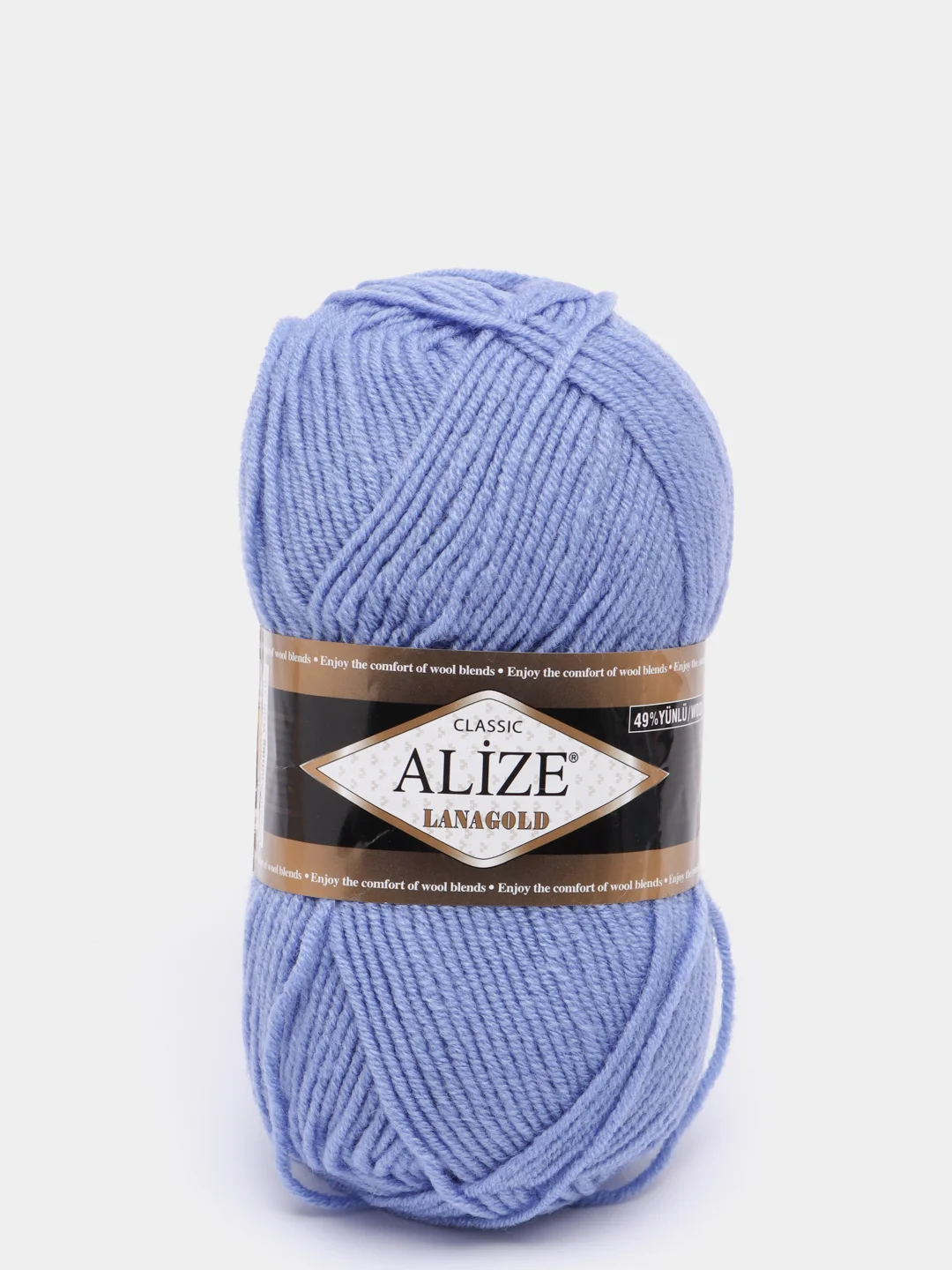 Голубой пряжа Alize Lanagold, 240 м
