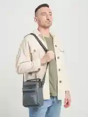 Зеленый сумка мужская через плечо барсетка, 4 цвета