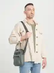 Зеленый сумка мужская через плечо барсетка, 4 цвета