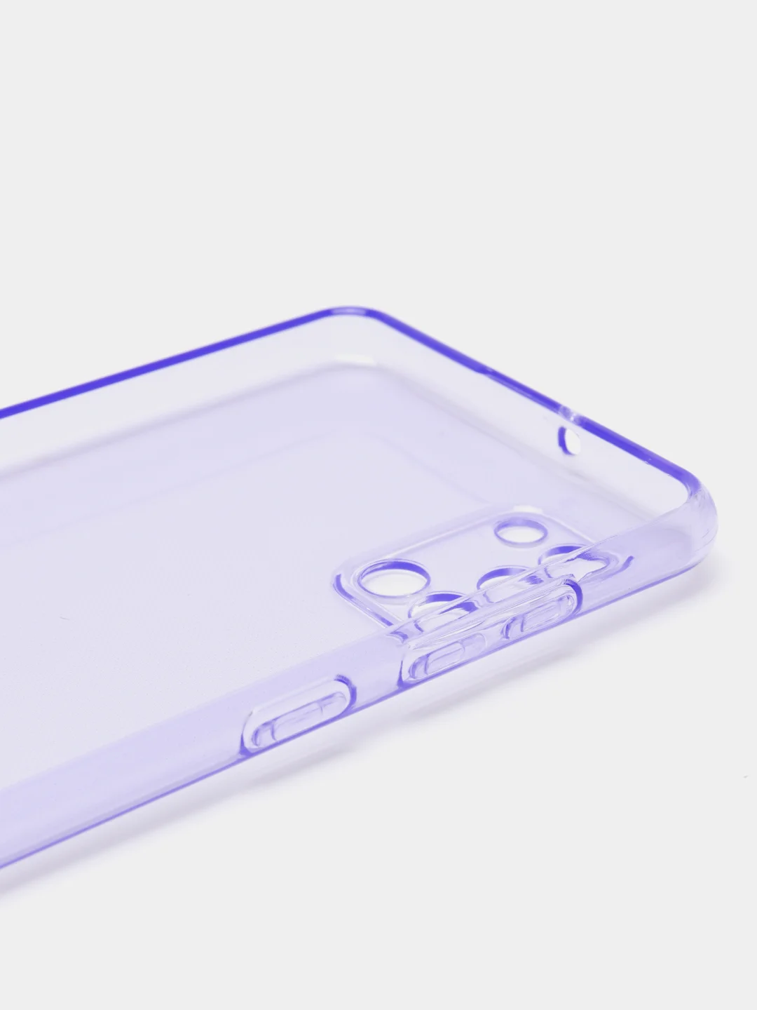 Лавандовый чехол Samsung Galaxy A31, Самсунг Галакси А31 прозрачный плотный неоновый с оттенком
