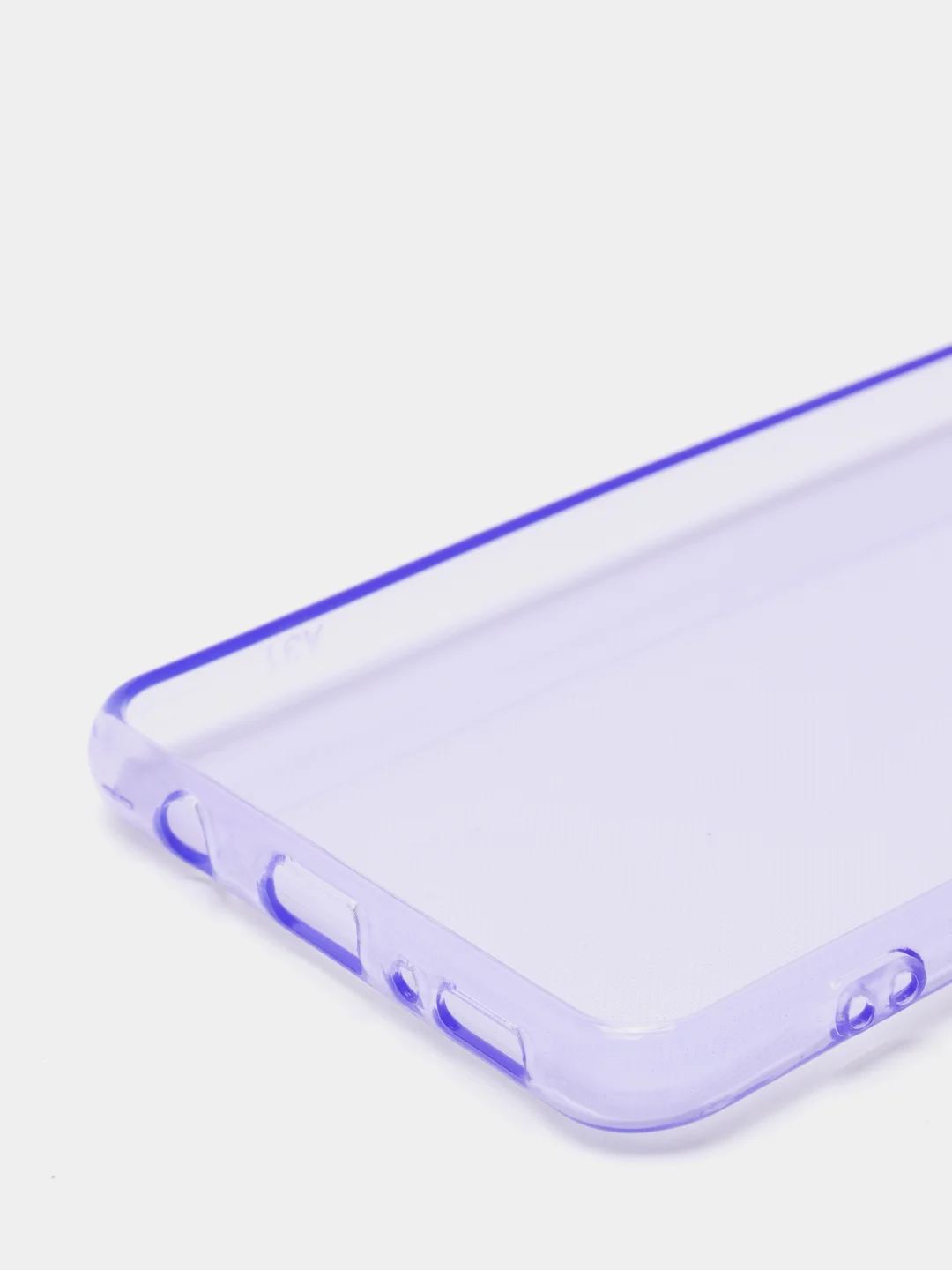 Лавандовый чехол Samsung Galaxy A31, Самсунг Галакси А31 прозрачный плотный неоновый с оттенком