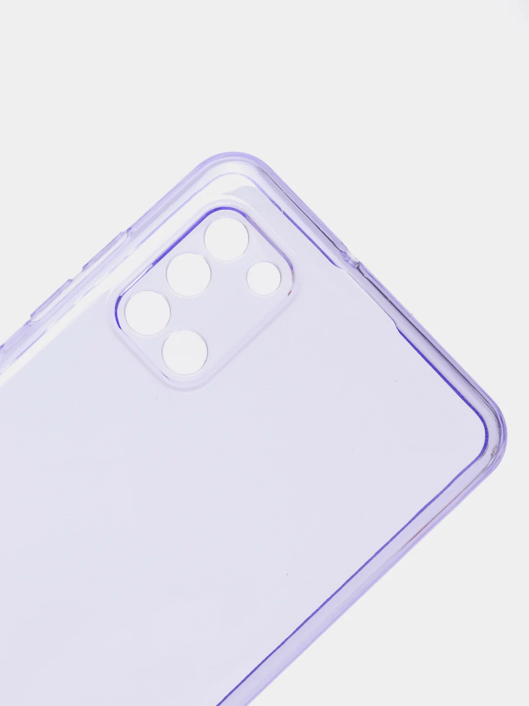 Лавандовый чехол Samsung Galaxy A31, Самсунг Галакси А31 прозрачный плотный неоновый с оттенком