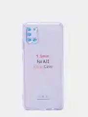 Лавандовый чехол Samsung Galaxy A31, Самсунг Галакси А31 прозрачный плотный неоновый с оттенком