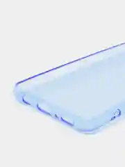 Голубой чехол Samsung Galaxy A31, Самсунг Галакси А31 прозрачный плотный неоновый с оттенком