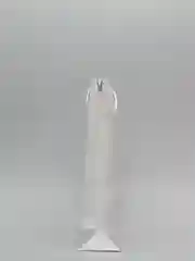 Белый подарочный пакет, однотонный, крафт