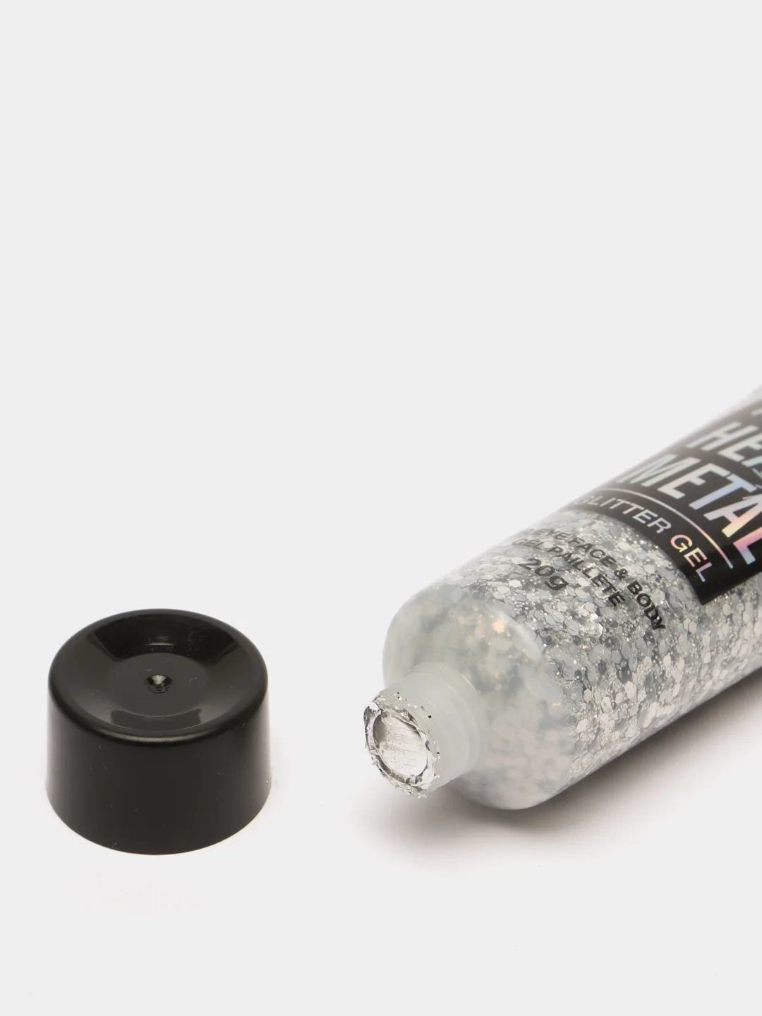 Серебряный глиттер - гель для лица и тела Farres Heavy Metal Glitter Gel