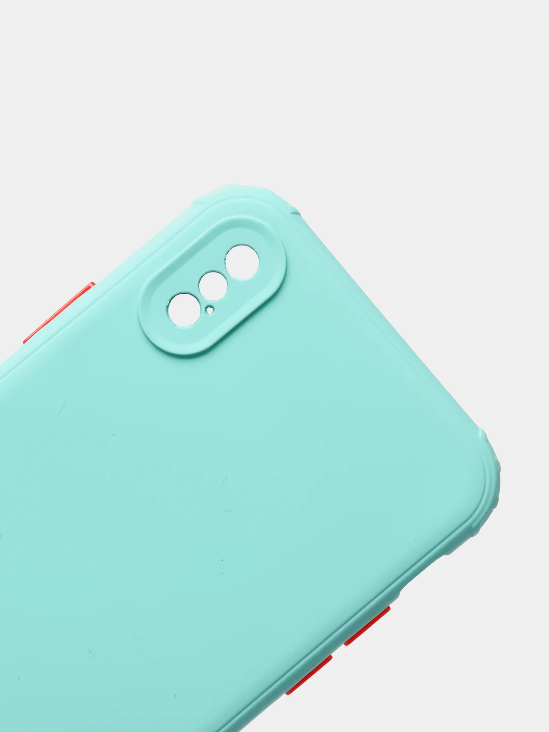 Бежевый чехол iPhone X / Xs силиконовый противоударный цветной матовый
