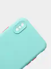 Бежевый чехол iPhone X / Xs силиконовый противоударный цветной матовый