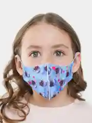 Лазурный маска защитная детская многоразовая из неопрена, 17 цветов