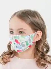 Салатовый маска защитная детская многоразовая из неопрена, 17 цветов