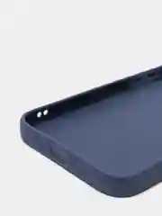 Темно-синий чехол силиконовый для iPhone 7, 8 SE 2020, 11, 12, 13, Pro, Max, mini, защита камеры