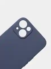 Темно-синий чехол силиконовый для iPhone 7, 8 SE 2020, 11, 12, 13, Pro, Max, mini, защита камеры
