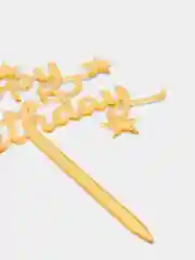 Золотой топпер для торта Happy Birthday