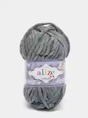 Песочный хаки пряжа плюшевая Alize Velluto
