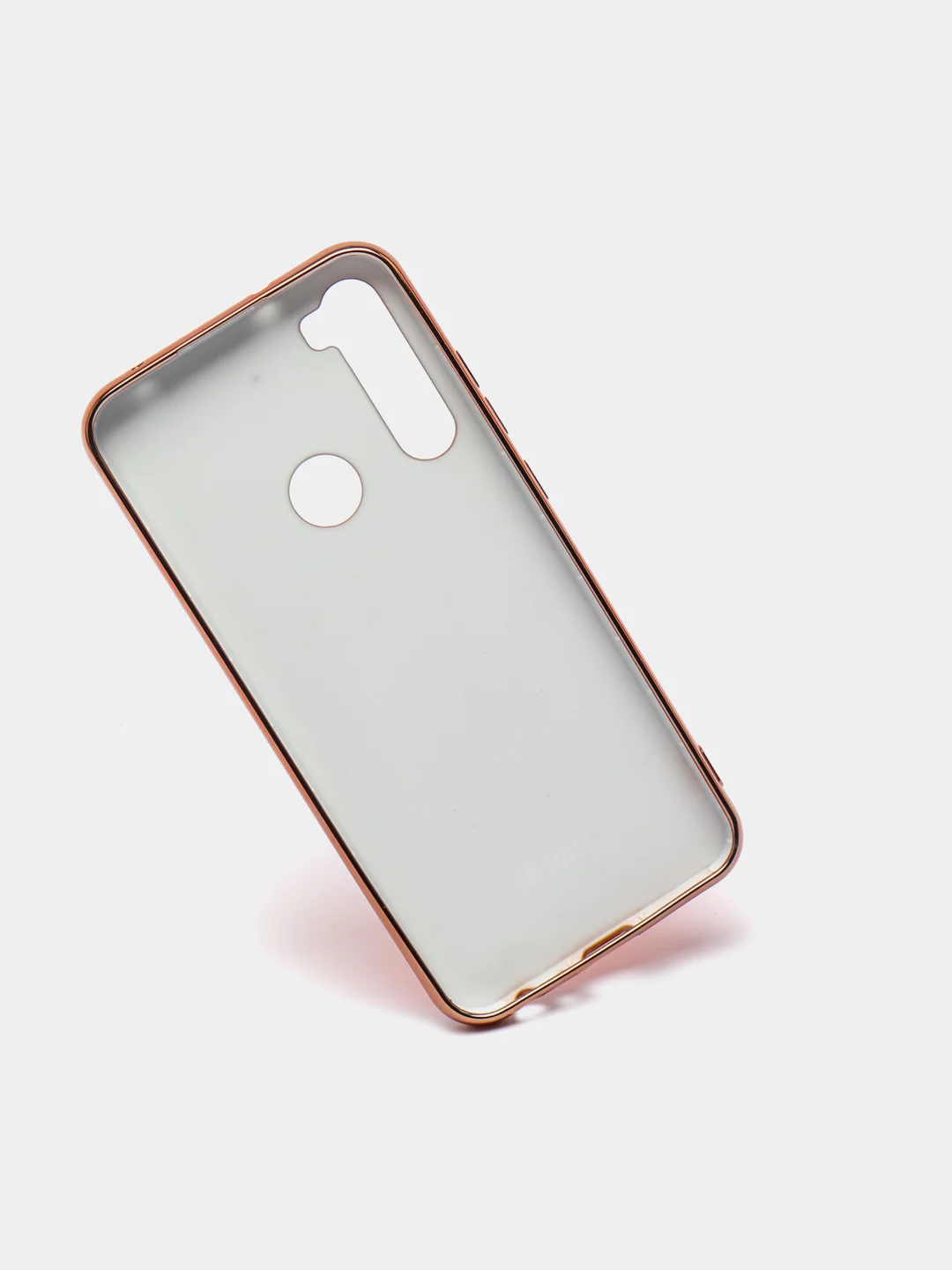 Оранжевый чехол Xiaomi Redmi Note 8 2019/21 цветной, силиконовый, с глянцевой рамкой (Редми Нот 8)