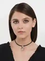 Серый металлик чокер