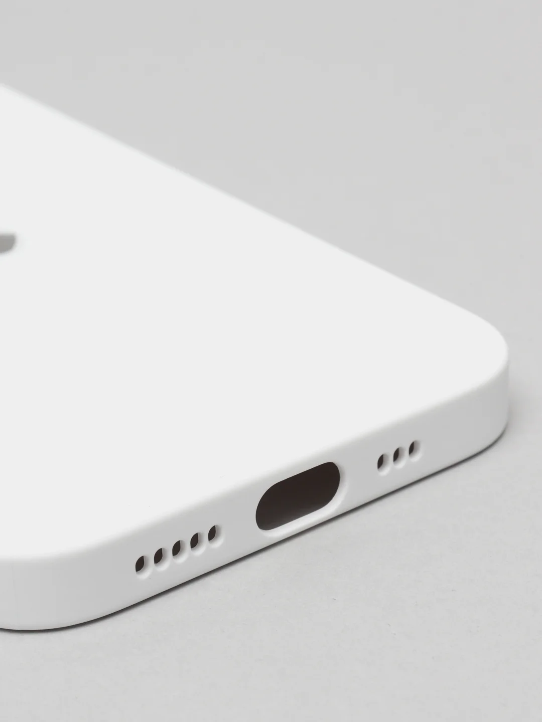 Бежевый меланж чехол силиконовый со стеклянной панелью для iPhone 13 Pro
