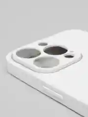 Бежевый меланж чехол силиконовый со стеклянной панелью для iPhone 13 Pro