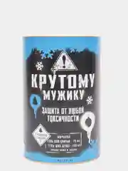 Набор Крутому мужику гель для душа 400 мл, гель для бритья 75 мл, мочалка