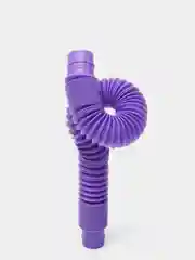 Фиолетовый трубка поп ит/ Pop tubes/Поп ит трубка 21 см/Игрушка антистресс/Трубка гофра для детей