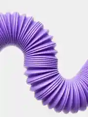 Фиолетовый трубка поп ит/ Pop tubes/Поп ит трубка 21 см/Игрушка антистресс/Трубка гофра для детей
