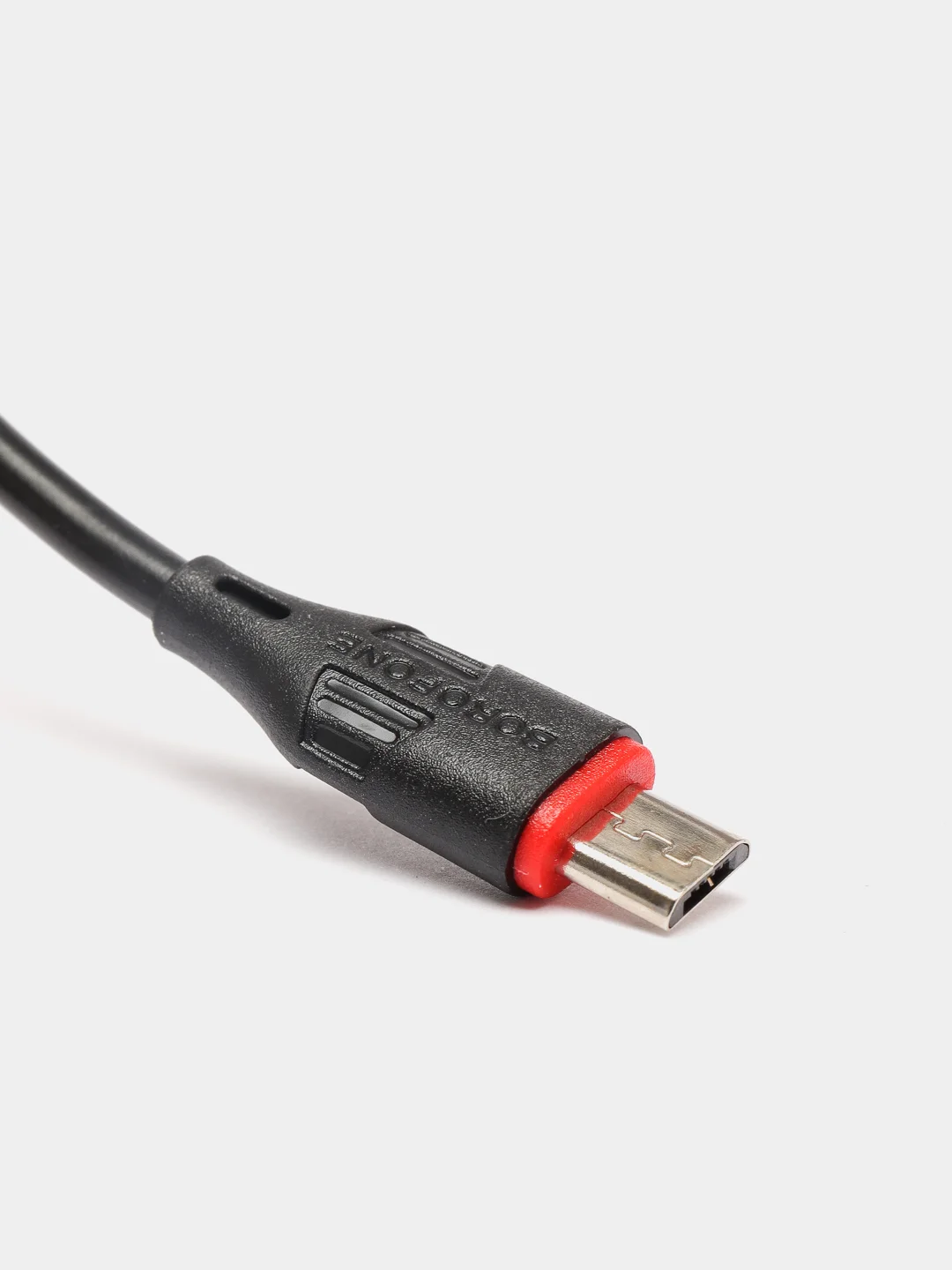 Черный кабель зарядный Borofone BX17 Micro-USB для android, 1 м