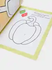 Желтый раскраска обучающая с заданиями, 2+