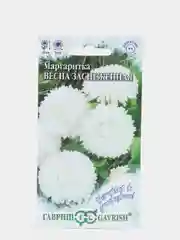 Семена цветы "Маргаритка Весна заснеженная"