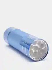 Синий фонарь ручной металлический, 9 LED, 1W, 3 x AAA