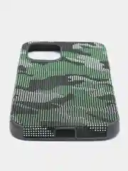 Лесной зеленый чехол iPhone 12 / 12 Pro силиконовый камуфляж