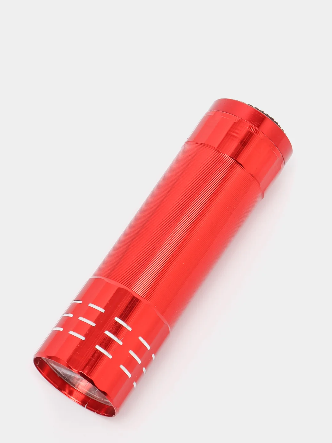 Красный фонарь ручной металлический, 9 LED, 1W, 3 x AAA