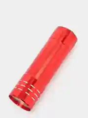 Красный фонарь ручной металлический, 9 LED, 1W, 3 x AAA