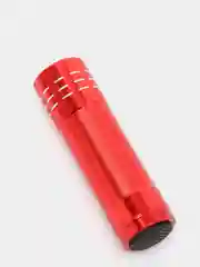 Красный фонарь ручной металлический, 9 LED, 1W, 3 x AAA